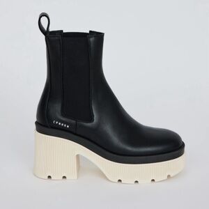 Copenhagen Studios Vitello CPH597 Leather Chelsea Platform Boots